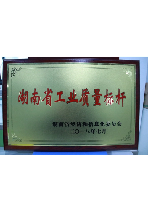 industrial quality benchmarking in hunan province